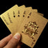 24K Gold Foil Playing Cards Deck, Perfect for Poker, Practical Jokes & Party Gifts for Christmas & Halloween