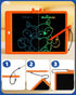 Bravokids LCD Writing Tablet, 10 Inch Doodle Board for Kids 3-8 Years Old, Educational Gift (Orange)