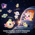 PINSHILE 3+ DIY Space Magic Balloon Craft Kit, Sticker Decorated Balloons Toy for Kids, Rocket Air Pump Fun