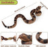 LRCXL Realistic Fake Snakes Toy Soft Rubber Snakes to Keep Birds Away - Rattlesnake Toys for Garden Props to Keep Birds