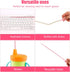 BOXOB 6pcs 31.5cm/12.4in Straw Cleaner Brushes for Stanley, Extra Long Full Bristles Coverage Reusable Straw Brush