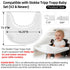 (V2+ Set) Baby High Chair Tray Compatible with Stokke Tripp Trapp Baby Replacement Feeding Tray with Built-In Cup