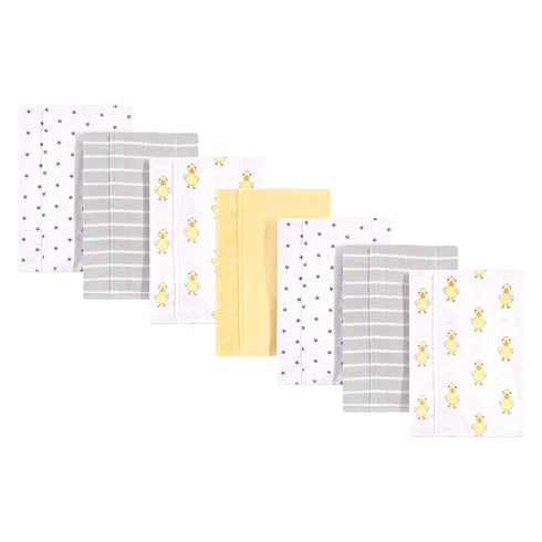 Unisex Duck Print Baby Cotton Flannel Burp Cloths