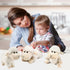 Tiny Heart Lamb Stuffed Animal, 3 Pcs Cute Plush Toy for Nursery Home Decor, Small Gift for Kids (White)