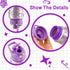 DIY Decorate Your Own Water Bottle for Girls, Gift for Kids, Purple Arts and Crafts Kits, Back to School Supplies