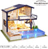 Spilay Dollhouse Miniature with Furniture - DIY Wooden Crafts Doll House Kit, 1:24 Scale Creative Room Gift with Music