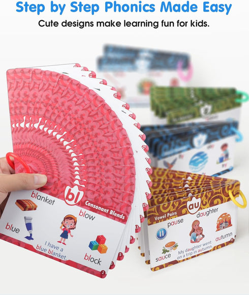 148 148 592 90 3-8 1st 2nd Phonics Talking Flash Cards with Reader Dog, Learn to Read with Pages, Sentences, Words