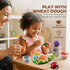 8 Packs 2 2 oz 2-4 Jar Melo Wheat Modeling Dough Non-Toxic & Safe Dough with Molds, Each Can, Soft & Colorful Dough