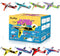 32 Pack Glider Planes, 8" Long Flying Glider Plane, 8 Different Designs, Kids Party Favors for Valentines, Birthday