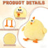 PAKEHA Giant Stuffed Animal, Chicken Plush, Chicken Stuffed Animal, Chicken Pillow, Funny Chicken Stuffed Animal
