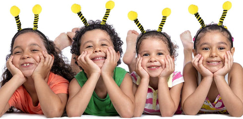 Yaomiao 8 Pieces Bee Antenna Headbands - Tentacle Hair Bands for Kids Women Halloween Cosplay Costume Accessories Party