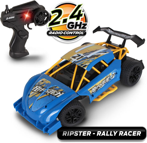 Mean Machines 2.4GHz RC Ripster Rally Racer - Rear Wheel Drive for Drifting Mastery, Colors Will Vary