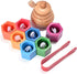 Sorting Stacking Wooden Toys for Toddlers - Bee Hive Montessori Sensory Bin Tools for Early Learning Gift