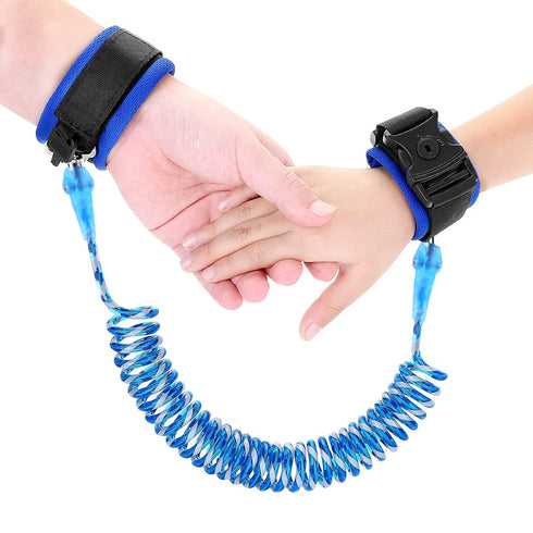 Reflective Anti Lost Wrist Link, Baby Leash with Upgraded Safety Locks for Kids, Anti Lost Wrist Link (Blue 8.2 Ft)
