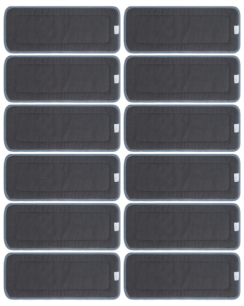 Babygoal Baby 5-Layer Charcoal Rayon from Bamboo Reusable Liners for Cloth Diapers