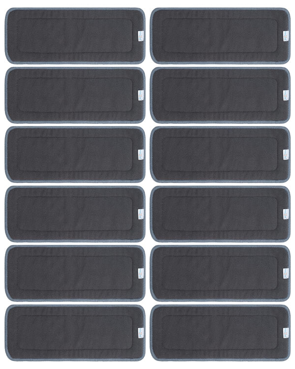 Babygoal Baby 5-Layer Charcoal Rayon from Bamboo Reusable Liners for Cloth Diapers