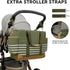 SONARIN Mummy Canvas Diaper Bag Tote,Large Capacity Travel Baby Nappy Changing Bag Messenger Bags with Stroller Straps
