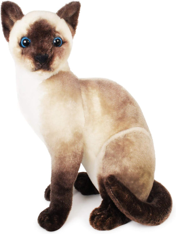 VIAHART Stefan The Siamese Cat - 14 Inch Plush Stuffed Animal by TigerHart Toys
