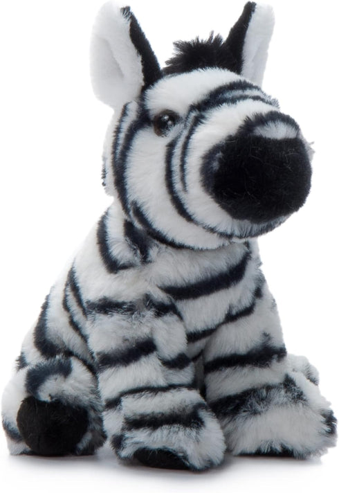 The Petting Zoo Zebra Stuffed Animal Plushie, 6 inches - Gifts for Kids, Wild Onez Babiez Zoo