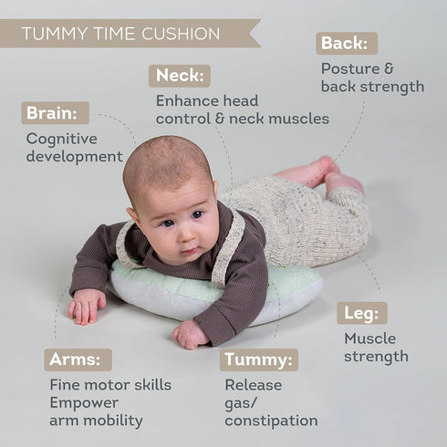 Tummy Set Taf Toys Baby Time Kit - High Contrast Black and White Crinkle Book, Support Pillow, Activity Water Mat