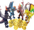 Ancient Dragon Knight 4pcs Action Figure with 20PCS Gold Coin