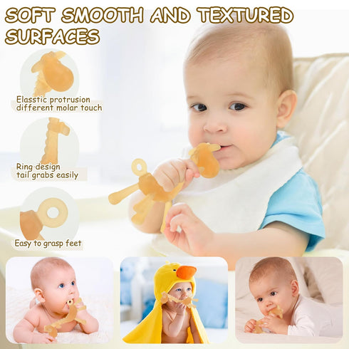 0-6 6 12 Food WAJIAYON Amber Oil Baby Teething Toys for Babies Months,Baby Toys to Months,Freezer BPA Free Soft