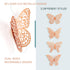 3D Gold Butterfly Wall Decor, 4 Styles 3 Sizes Removable Stickers for Party Decorations, Cake Decor, Metallic Kids Room