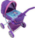 509 Crew Mermaid Doll Pram - Kids Pretend Play with Retractable Canopy, Shopping Basket & Removable Carry Cot