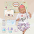 JIZHI Lifelike Reborn Baby Dolls - 17-Inch Soft Body Realistic-Newborn Dolls with Feeding Kit Gift Box