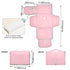 VEKELEE Pink Portable Diaper Changing Pad for Baby, Waterproof & Foldable Changing Mat, Soft & Comfortable with Wipes