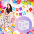 Auihiay 12 Holes Balloon Sizer Cube Box, Collapsible Plastic Measurement Tool for Decorations, Columns, Arches