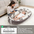Meindoovm Infant Support Cushion | Organic Cotton Infant Support Cushion | Reversible, Adjustable & Portable Floor