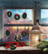 10 Pieces Mini Artificial Christmas Wreaths Ornaments - Dollhouse Miniature Christmas Wreath for Door, Windows, Tree