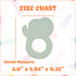Silicone Baby Teether Toy, Teething Toy for Babies, Pink Green Elephant Shape, Babies Teether, Easy to Hold, Sensory