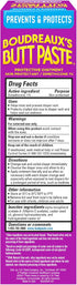 Boudreaux's Butt Paste, Butt Barrier Ointment for Rash Prevention, 4oz Tube