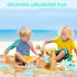 LBAIBB 3-13 Sand Toys,Beach Toys for Kids,Sandbox Toy, Sand Wheel & Water Wheel Toys,Includes Bucket Shovel and Sand