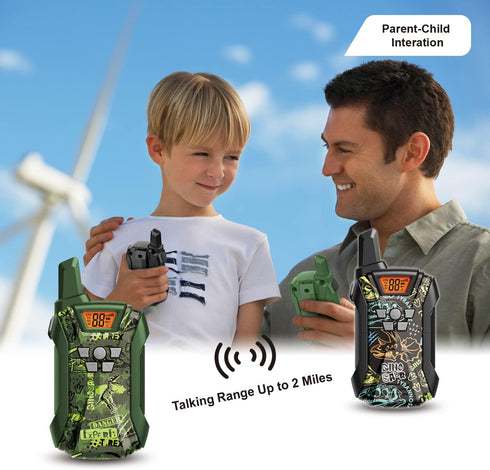 Walkie Talkies, 22 Channels Long Range for Boys Girls, Outdoor Camping Gear Toys for Kids Ages 4-12