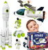Space Rocket Shuttle Toy Set - Spacecraft Airplane Toys with Lights, Sound & Astronaut Figures for Kids