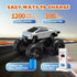 NYVEWIW 1:18 4WD 360 2.4GHz 6+ Remote Control Monster Truck with Charging Dock, Amphibious RC Car Rotation & One-Click