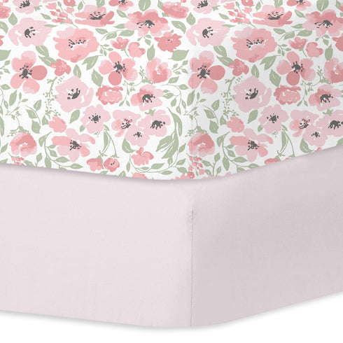 Little Grape Land Crib Sheets for Boys and Girls 2pk Baby Crib