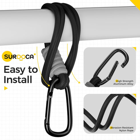 Mommy SURDOCA Baby Stroller Hooks, Stroller Clips and Hooks for Diaper Bag, Bag Hook for Stroller Heavy Duty, Universal