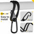 Mommy SURDOCA Baby Stroller Hooks, Stroller Clips and Hooks for Diaper Bag, Bag Hook for Stroller Heavy Duty, Universal