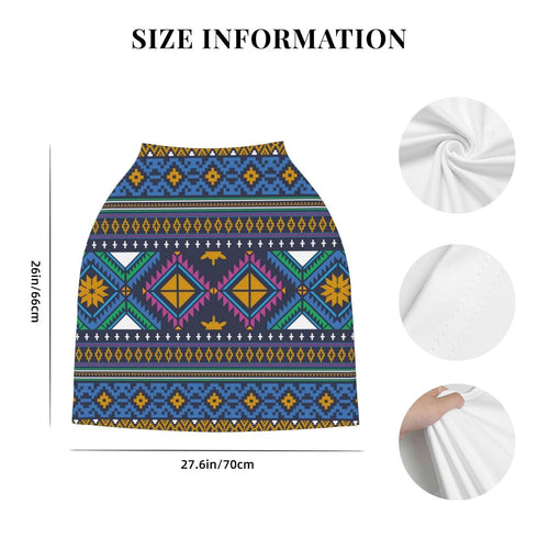 Schgap Aztec Geometric Art Car Seat Covers Canopy for Baby, Nursing Cover Breastfeeding Baby Carrier Cover Stroller