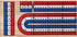 STERLING Games Folding Cribbage Board: 3 Track Wooden Board with Red White Blue Pegs for 3 Players