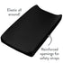 HonestBaby Boys Organic Cotton Changing Pad Cover, Black, One Size