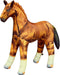Jet Creations Inflatable Horse – 38" Long, Golden Brown Lifelike Blow-Up Animal Toy for Decoration, Party