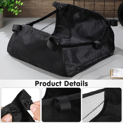 TOYANDONA Stroller Storage Bag Versatile Organizer for Diapers Towels Shopping Items Bottom Basket Replacement