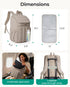 Backpack, Backpack BAGSMART Diaper Bag Large Baby Diaper Bag, Quilted Puffy Baby Bag for Mom with Quick-access