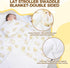 Newborn,35"x35"Universal LAT LEE AND TOWN Winter Baby Car Seat Blanket for Baby Wrap Blanket with Ruffle Hood,Winter