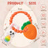 Easter Eggs Bunny Teething Toys, Easter Basket Essentials Stuffers, Silicone Easter Egg Baby Carrot Teether Toys, Baby